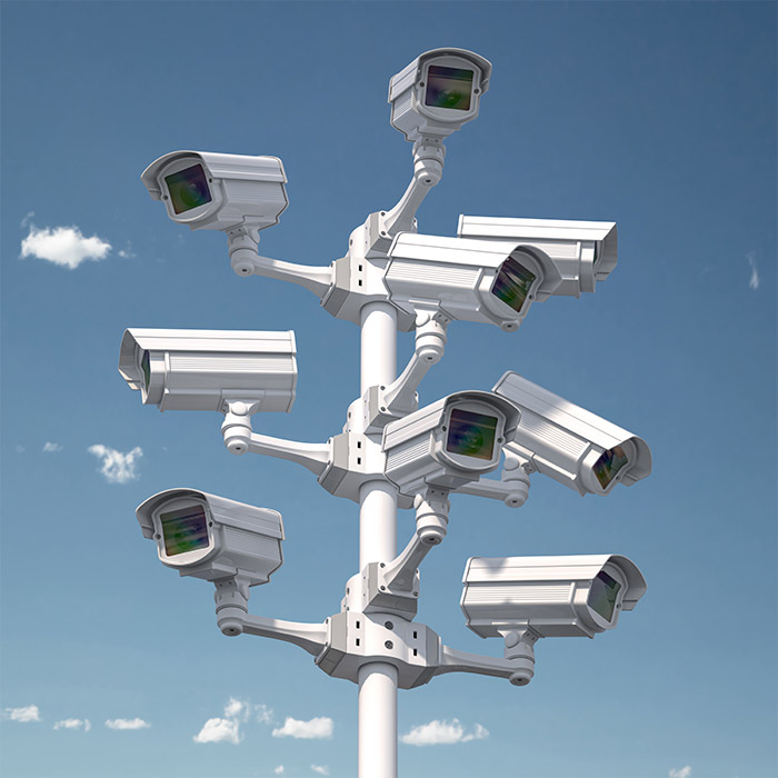 Professional CCTV camera installation